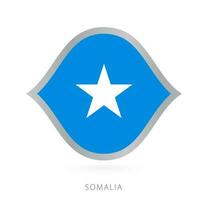 Somalië nationaal team vlag in stijl voor Internationale basketbal wedstrijden. vector