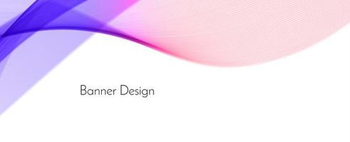 abstracte kleurrijke decoratieve stijlvolle moderne golf ontwerp banner achtergrond vector