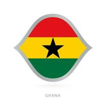 Ghana nationaal team vlag in stijl voor Internationale basketbal wedstrijden. vector