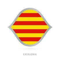 Catalonië nationaal team vlag in stijl voor Internationale basketbal wedstrijden. vector