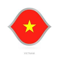 Vietnam nationaal team vlag in stijl voor Internationale basketbal wedstrijden. vector