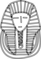 Farao symbool van Egypte. vector