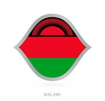 Malawi nationaal team vlag in stijl voor Internationale basketbal wedstrijden. vector