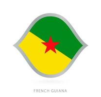 Frans Guyana nationaal team vlag in stijl voor Internationale basketbal wedstrijden. vector