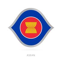 asean nationaal team vlag in stijl voor Internationale basketbal wedstrijden. vector