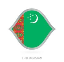 turkmenistan nationaal team vlag in stijl voor Internationale basketbal wedstrijden. vector