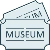 kleur icoon voor museum vector