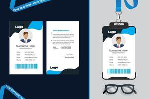 eenvoudig identiteitskaart-sjabloonontwerp met vector