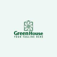 groen huis logo vector