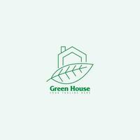 groen huis logo vector