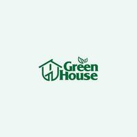 groen huis logo vector