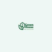 groen huis logo vector