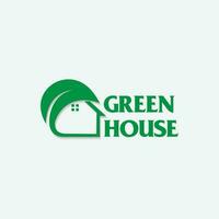 groen huis logo vector