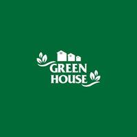 groen huis logo vector