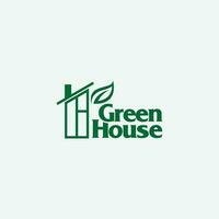 groen huis logo vector