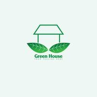 groen huis logo vector