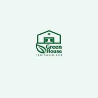 groen huis logo vector