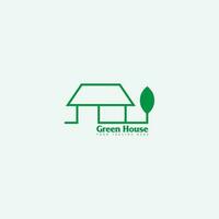 groen huis logo vector