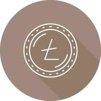 litecoin valuta vector icoon