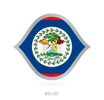 Belize nationaal team vlag in stijl voor Internationale basketbal wedstrijden. vector