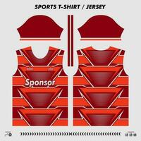 vector t-shirt sport ontwerp, sublimatie Jersey