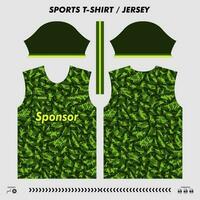 vector t-shirt sport ontwerp, sublimatie Jersey