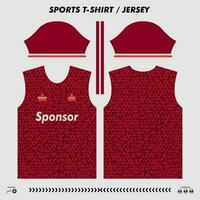 vector t-shirt sport ontwerp, sublimatie Jersey