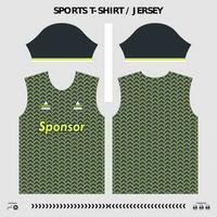 vector t-shirt sport ontwerp, sublimatie Jersey