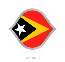 oosten- Timor nationaal team vlag in stijl voor Internationale basketbal wedstrijden. vector