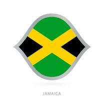 Jamaica nationaal team vlag in stijl voor Internationale basketbal wedstrijden. vector