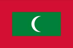 vlag van maldiven, officiële kleuren en verhoudingen. vectorillustratie. vector