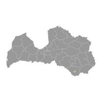 daugavpils stad kaart, administratief divisie van Letland. vector illustratie.