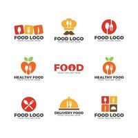 keukengerei en logo met cloche-thema vector