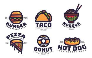 fastfood logo concept vector