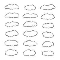 weer icoon, wolken vector bundel, lucht wolken clip art, zwart en wit wolken eps, tekenfilm wolken bundel, lijn kunst snoep wolken grafiek vector, schets regen wolken vector silhouet