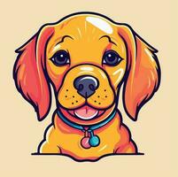 hond kawaii schattig tekenfilm grappig vector illustratie eps 10