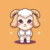 Ram dierenriem schattig dier symbool mascotte vector illustratie eps 10