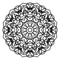 vrij oosters patroon, wijnoogst decoratief elementen. Islam, Arabisch, Indisch, marokkaans, Turks poef motieven kleur bladzijde. bloem mandala vector illustratie.