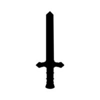 zwaard silhouet vector illustratie