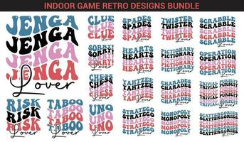 binnen- spel minnaar retro Golf t-shirt ontwerpen bundel. ook voor ontwerp voor t-shirts, tote Tassen, kaarten, kader kunstwerk, telefoon gevallen, Tassen, mokken, stickers, tuimelaars, afdrukken, kussens, enz vector