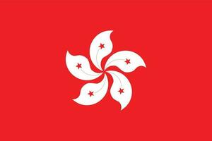 de vlag van hong kong. hong Kong vlag in vorm vector