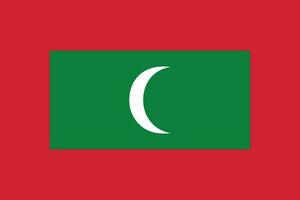 vlag van Maldiven. Maldiven vlag vector