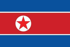 vlag van de noorden Korea. noorden Korea vlag vector