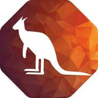 kangoeroe logo. kangoeroe sjabloon vector ontwerp