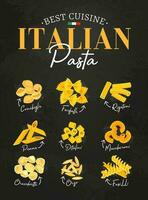 pasta Italiaans menu voedsel keuken, Italië restaurant vector