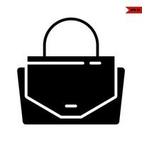 handtas Dames mode glyph vector