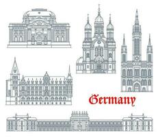 Duitsland oriëntatiepunten architectuur, Duitse wiesbaden vector