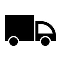 vrachtwagen glyph icoon ontwerp vector