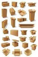 karton dozen, vector pakketten voor goederen verpakking