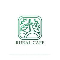 traditioneel restaurant logo ontwerp met lijn kunst stijl , een restaurant met een landelijk concept dat biedt traditioneel biologisch voedsel en drankjes lijn kunst vector illustratie